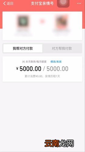 支付宝中将亲情号支付功能关掉具体操作方法