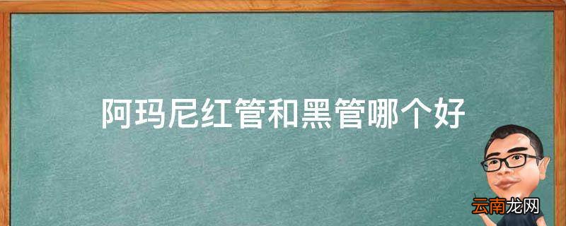 阿玛尼红管和黑管哪个好
