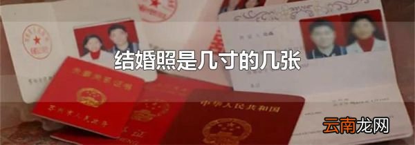 结婚照是几寸的几张