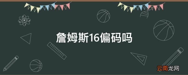 詹姆斯16偏码吗
