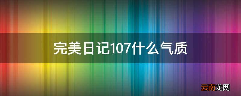 完美日记107什么气质