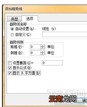 Excel2007中添加趋势线和线性回归的操作方法