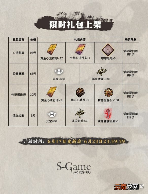 影之刃3更新6月17日 新心法玄目凝天凶榜煞星百戏奇遇之境限时开放