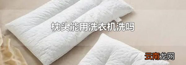 枕头能用洗衣机洗吗