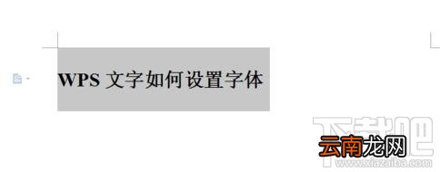 WPS文字中怎么设置字体的大小