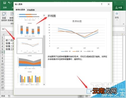 Excel2016表格数据折线图怎么插入