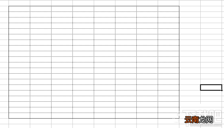 excel2016表格边框线内边框虚线如何添加
