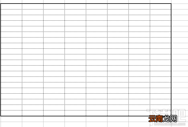 excel2016表格边框线内边框虚线如何添加