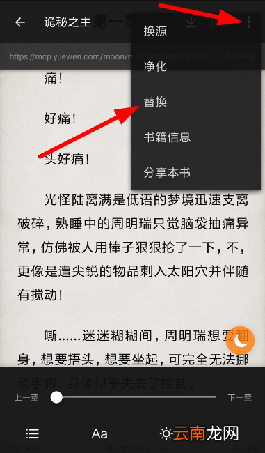搜书大师中替换文字的具体操作方法