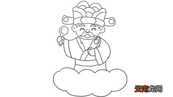 灶王爷简笔画