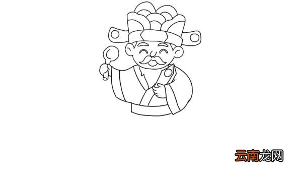 灶王爷简笔画