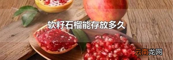 软籽石榴能存放多久