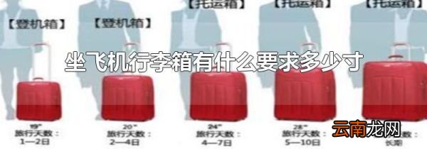 坐飞机行李箱有什么要求多少寸