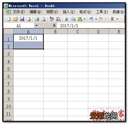 Excel2016怎么隔行插入连续日期