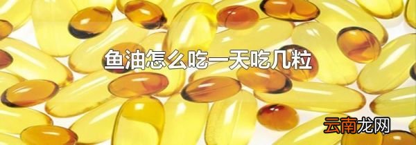 鱼油怎么吃一天吃几粒