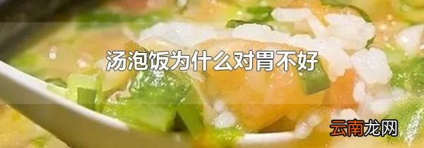 汤泡饭为什么对胃不好
