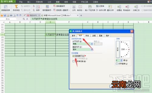 WPS表格如何设置自动换行