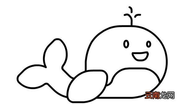鲸鱼简笔画怎么画怎么画鲸鱼简笔画