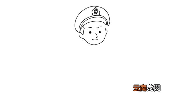 军人敬礼简笔画
