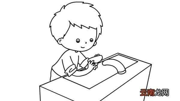 洗手简笔画 儿童洗手简笔画