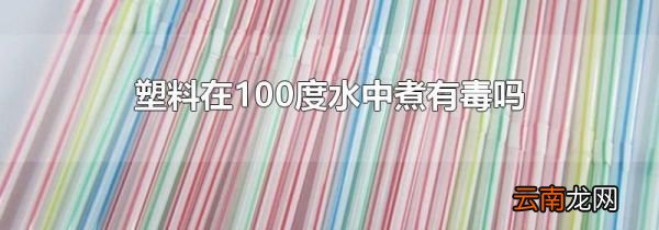 塑料在100度水中煮有毒吗