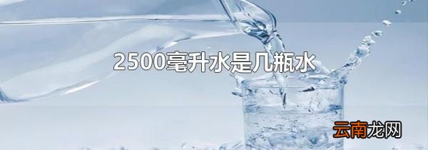 2500毫升水是几瓶水