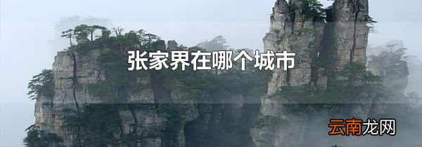 张家界在哪个城市