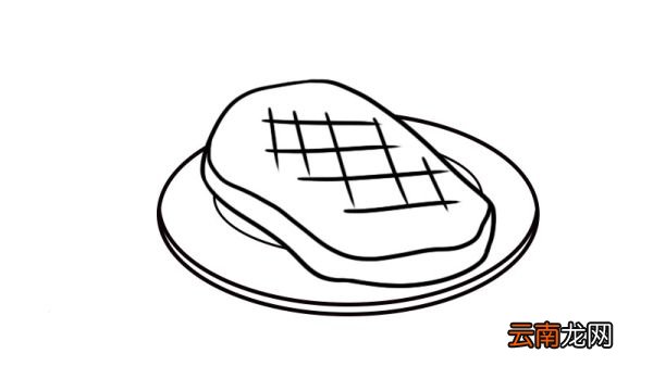 牛排简笔画 牛排怎么画