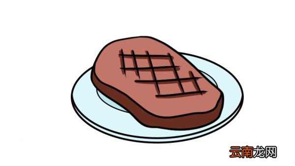 牛排简笔画 牛排怎么画