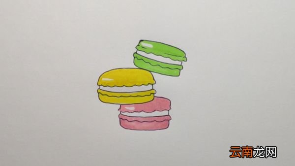 马卡龙的画法