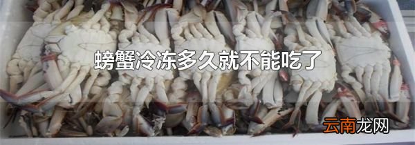 螃蟹冷冻多久就不能吃了