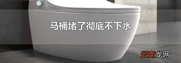 马桶堵了彻底不下水