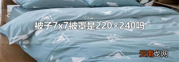 被子7x7被罩是220×240吗