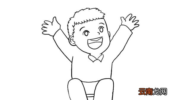 坐轮椅的小孩简笔画如何画坐轮椅的小孩简笔画画法