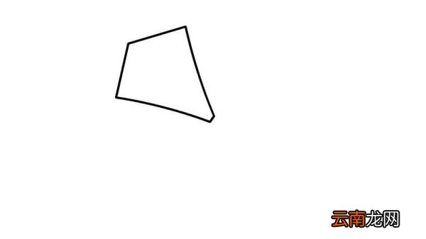 蓝色风筝简笔画