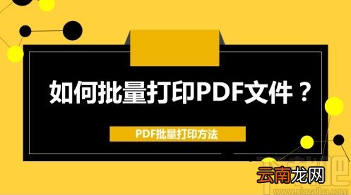批量打印pdf文件的方法步骤