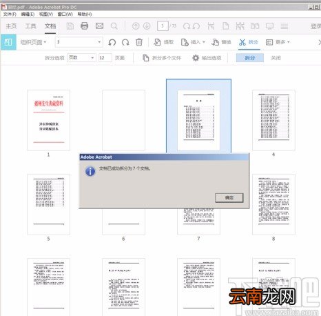 Adobe Acrobat dc拆分PDF文件的方法