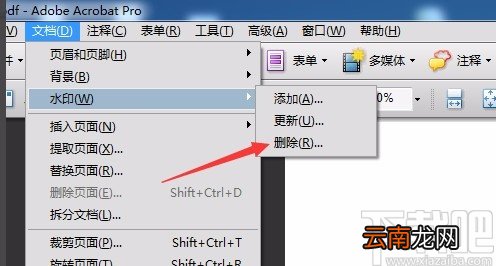 Adobe Acrobat DC给PDF文件去除水印的方法