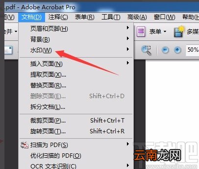Adobe Acrobat DC给PDF文件去除水印的方法