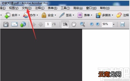 Adobe Acrobat插入PDF文件的方法