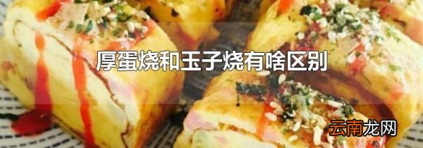 厚蛋烧和玉子烧有啥区别