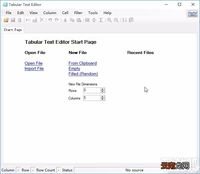 Tabular Text Editor的使用方法