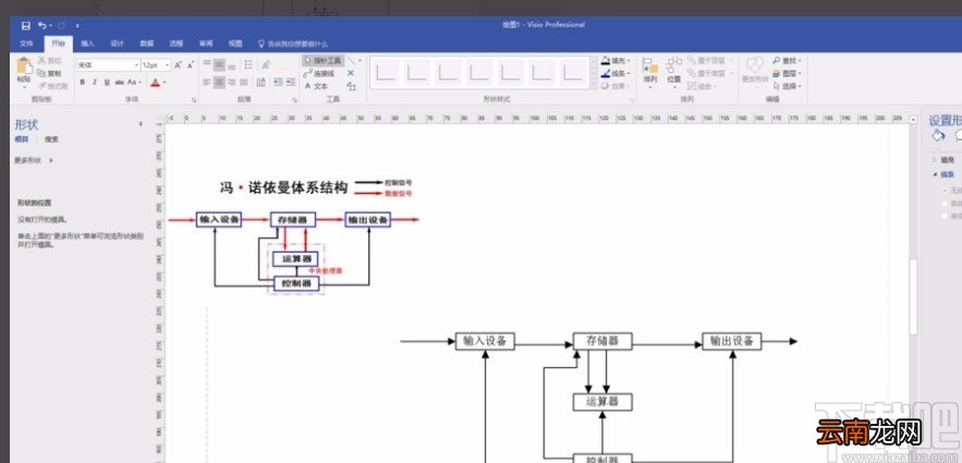 Microsoft Visio画功能结构图的方法
