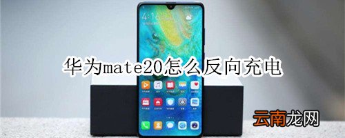 华为mate20可以反向充电吗