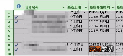 Microsoft Project调整行高的方法