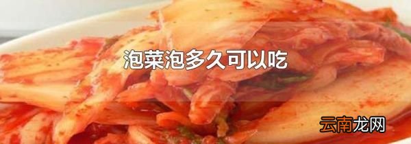 泡菜泡多久可以吃