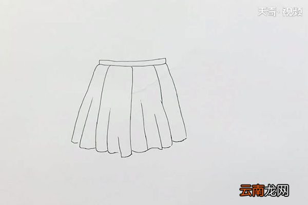 小短裙简笔画