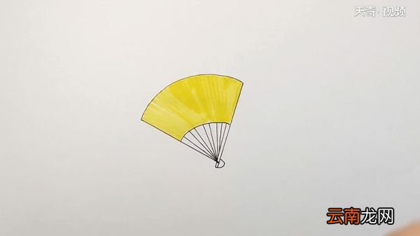 扇子简笔画