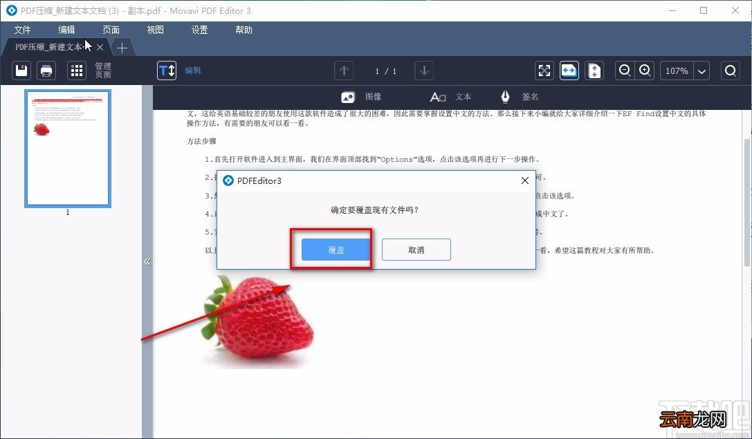 Movavi PDF Editor给PDF文件添加图片的方法