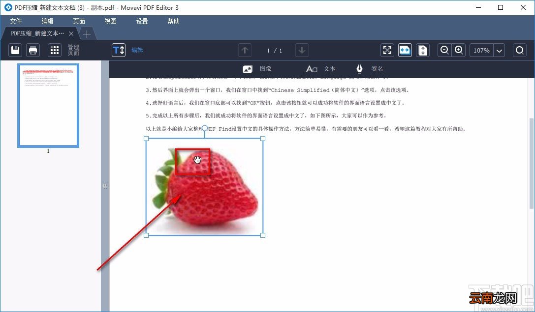 Movavi PDF Editor给PDF文件添加图片的方法